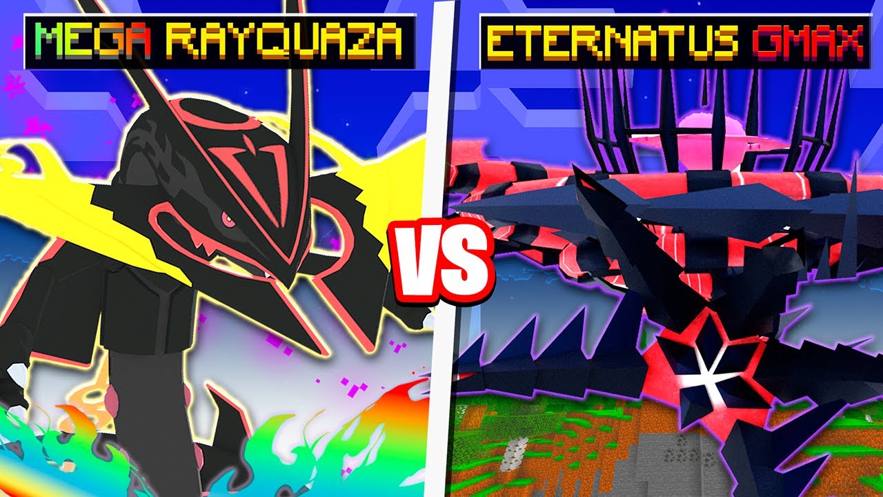 MEGA RAYQUAZA vs ETERNATUS En Minecraft Pixelmon!