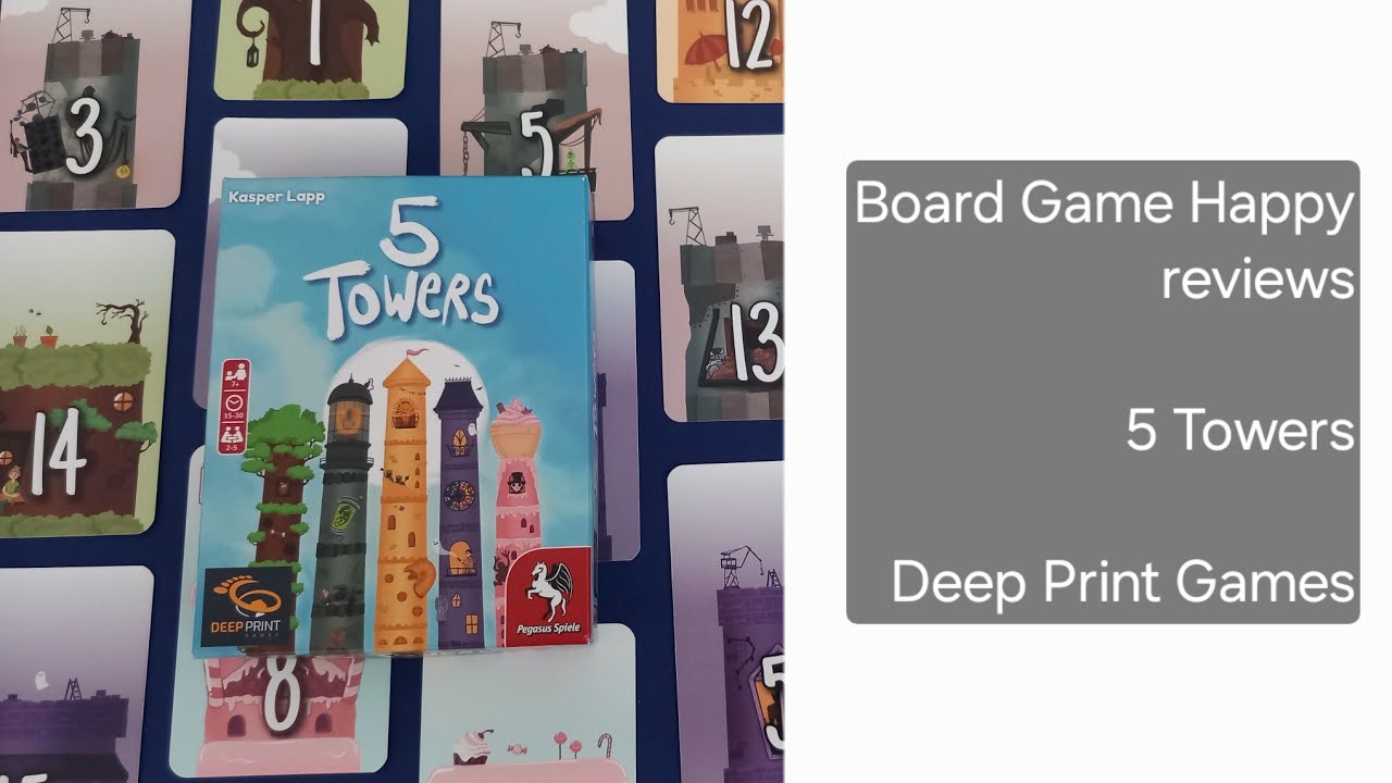 5 Towers review by Board Game Happy
