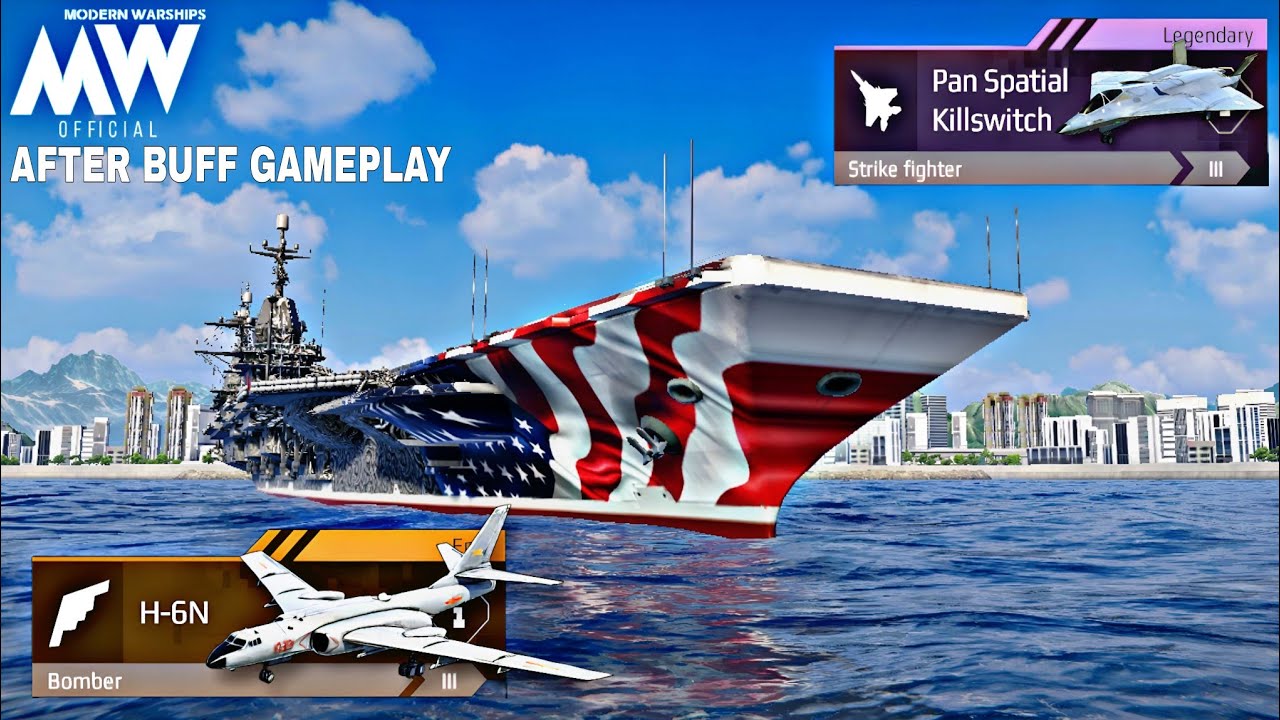 After Buff H-6N with Pan Spatial Killswitch full rush gameplay🔥- Modern Warships