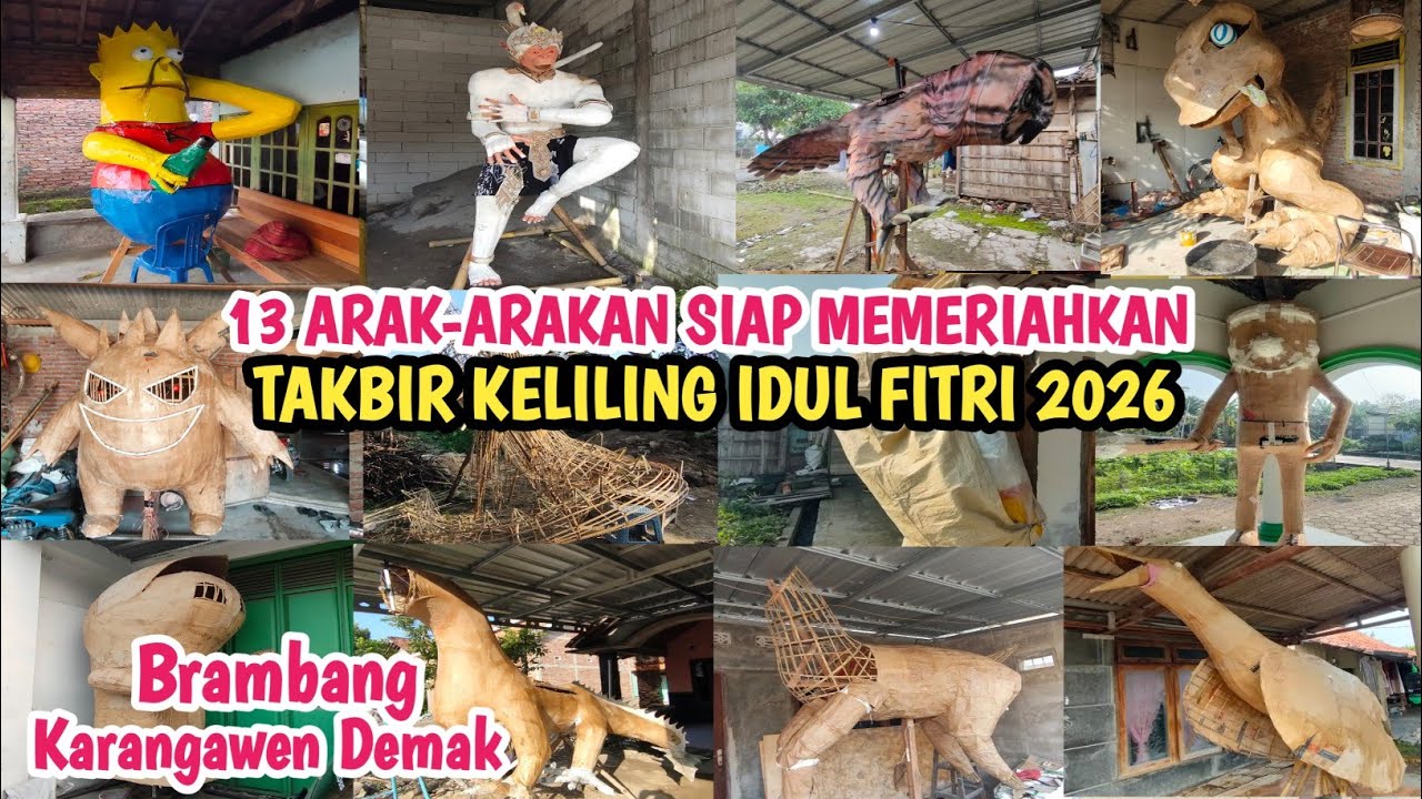 Wow Banyak Banget‼️Inilah 13 Arak-arakan Siap Memeriahkan Takbir keliling IDUL FITRI 2026