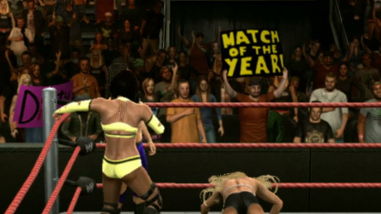 WWE Smackdown VS Raw 2010  Torrie VS Candice vs Victoria