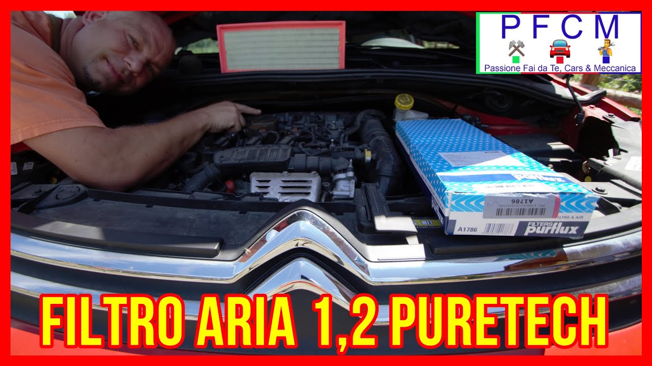 COME SOSTITUIRE IL FILTRO ARIA MOTORE SU 1,2 PURETECH 110CV.SEMPLICE E VELOCE.RISPARMIO DENARO.VIDEO