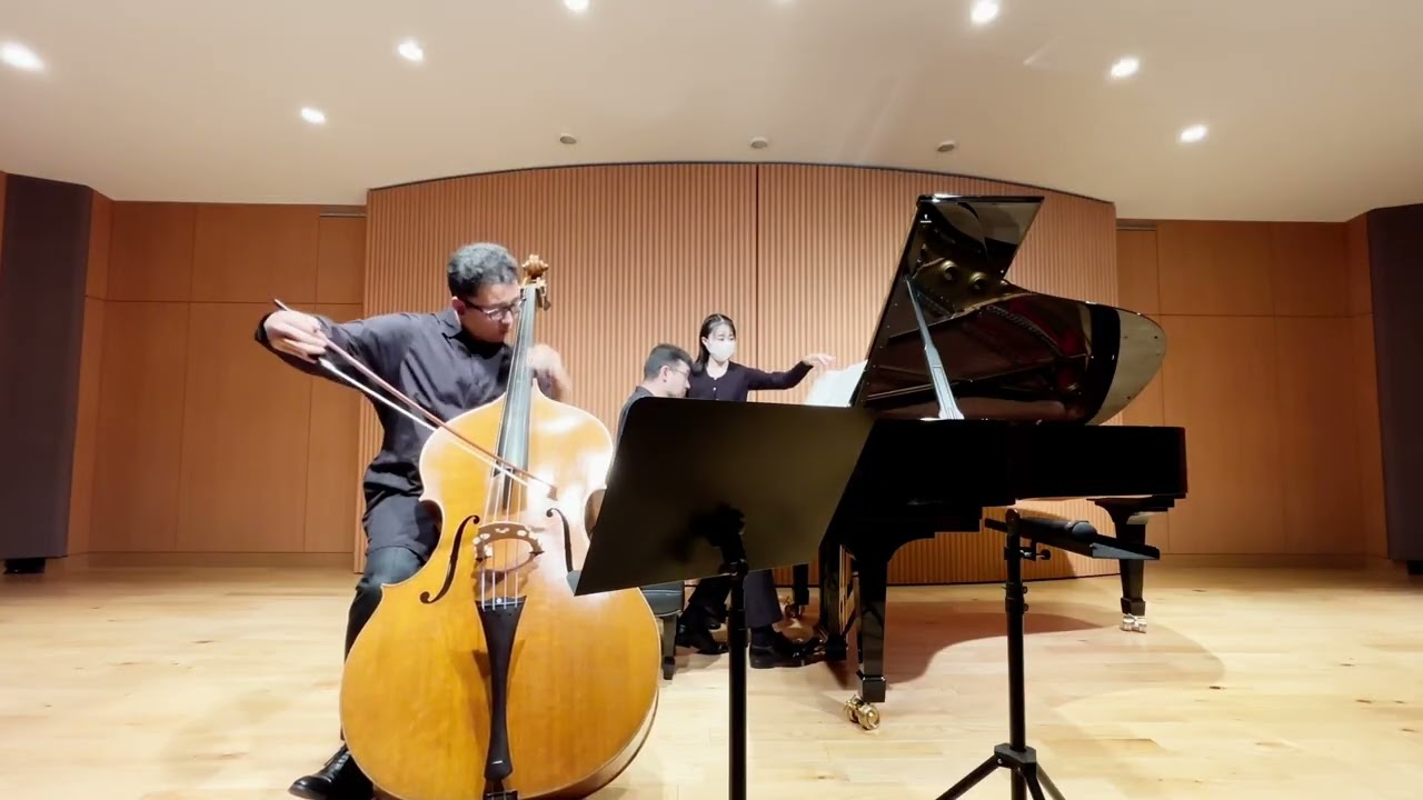 [LIVE]R.Schumann Adagio und Allegro Op.70 für Kontrabass und Klavier, Mikiyasu Furumiya & Ryuzo Seko