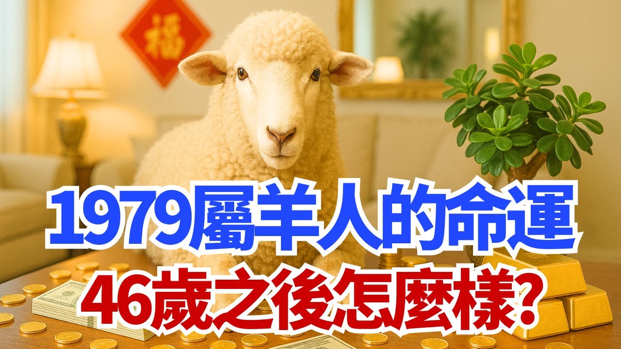 生肖羊：1979年屬羊人的命運，46歲之後怎麼樣？命裡早已註定！ #2025年生肖羊運勢 #2025年生肖羊運程 #2025年屬羊運勢 #2025年屬羊運程