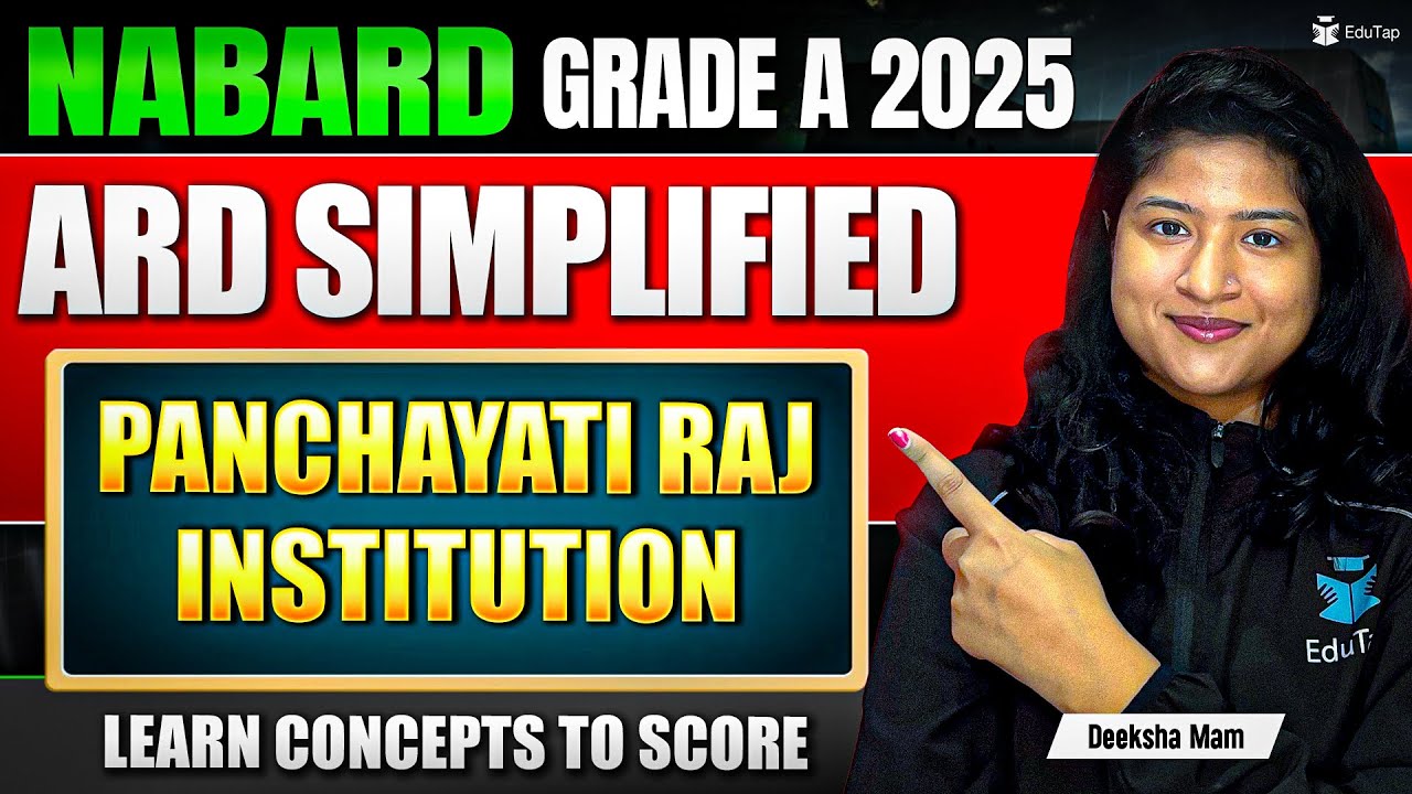 Panchayati Raj Institution ARD For NABARD Grade A 2025  Agriculture & Rural Development Preparation