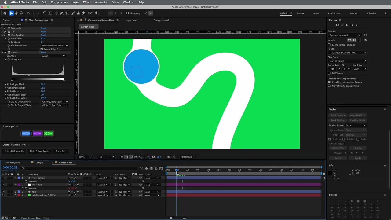 Dynamic Water Hose Bulge in After Effects