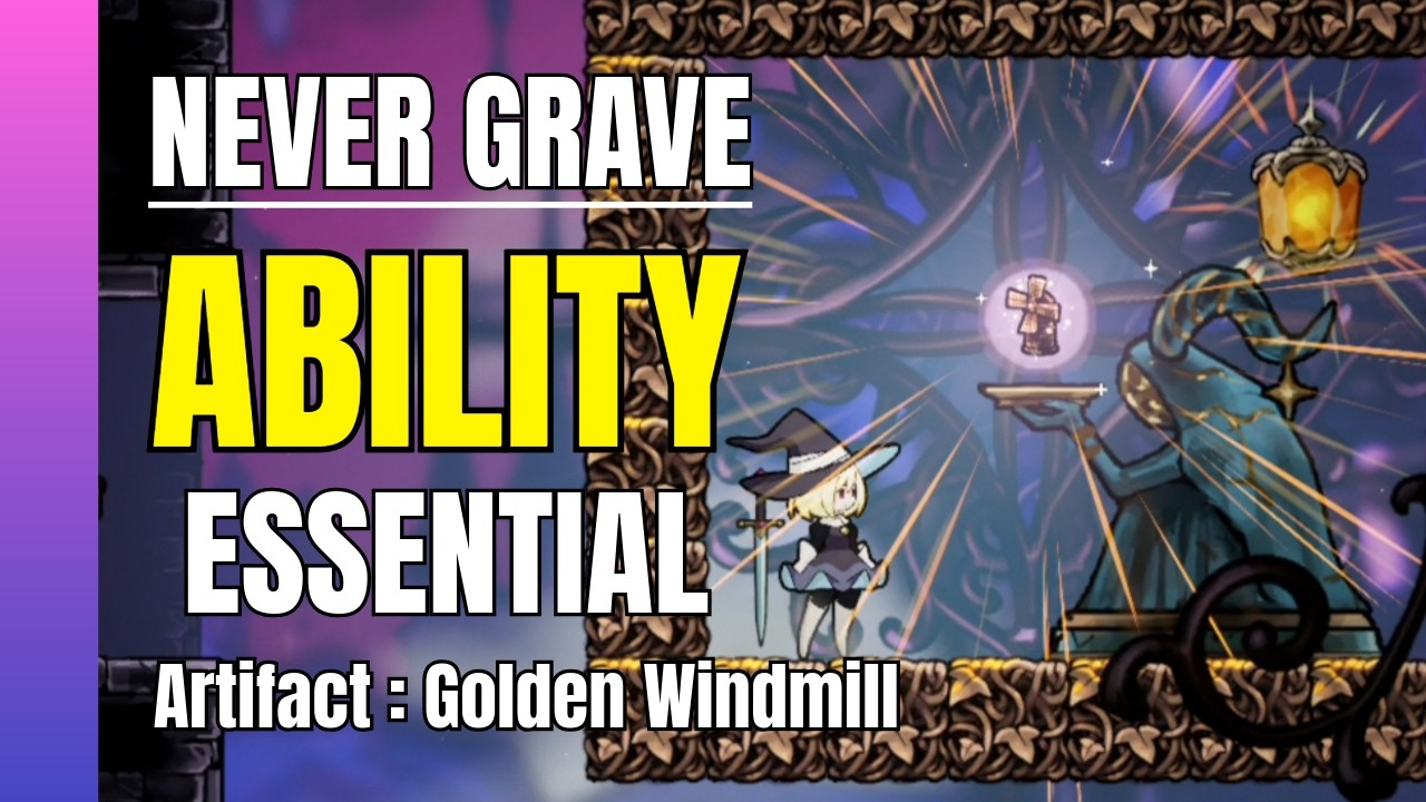 Never Grave | How to get GOLDEN WINDMILL (Essential Ability & Puzzle Guide)