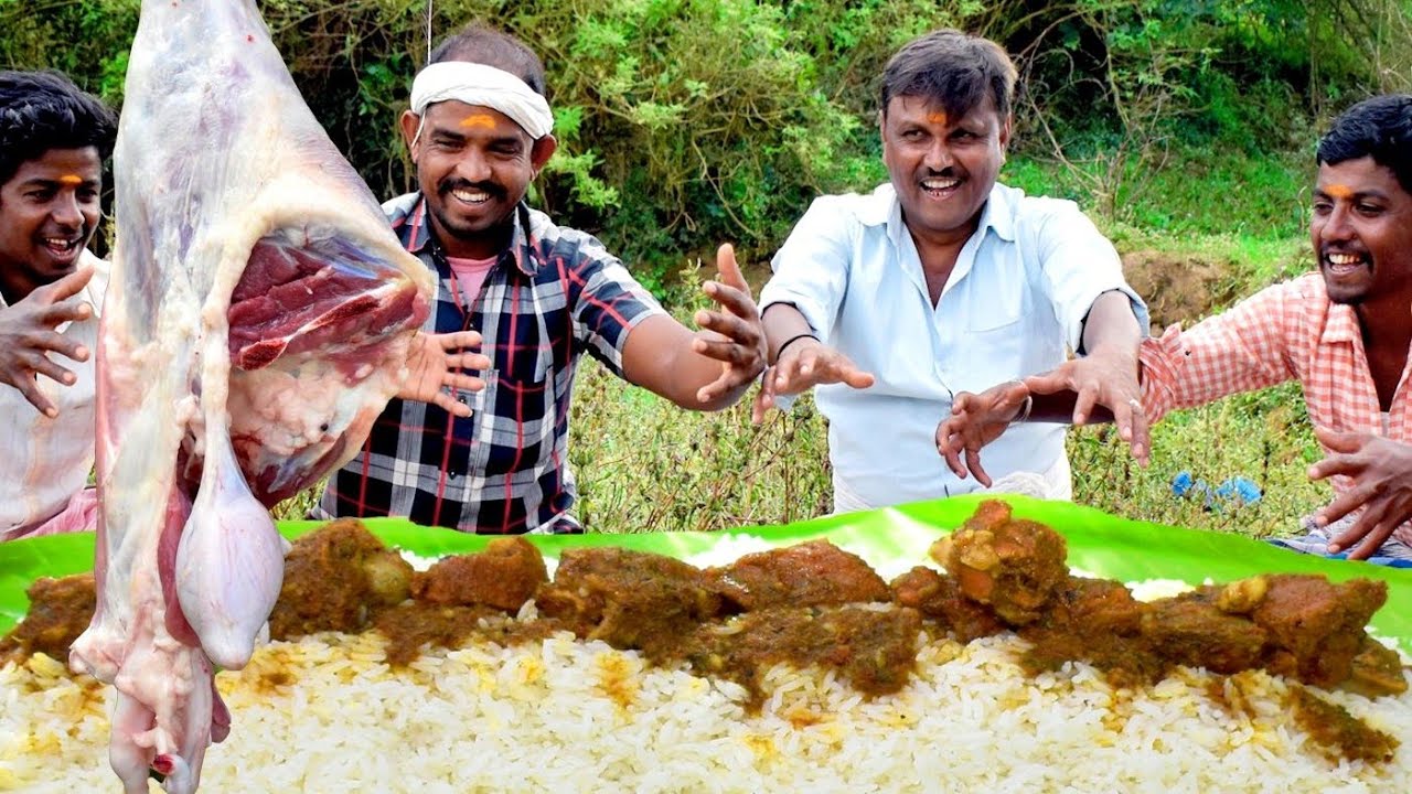ಮಟನ್ ಚಾಪ್ಸ್ ಕಿಲಾಡಿ cooking || nati mutton chops cooking village || traditional mutton recipe ||