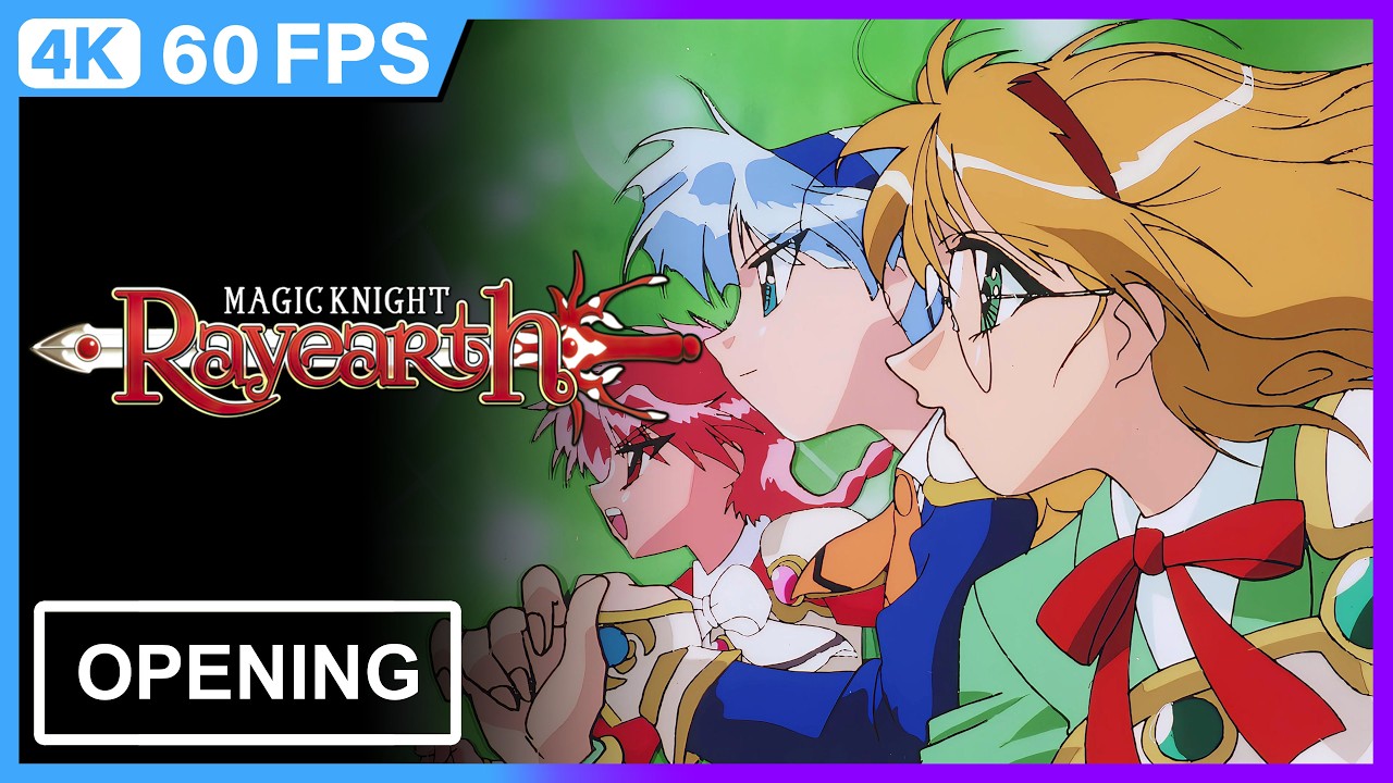 Magic Knight Rayearth Opening | 4K | 60FPS | Creditless |