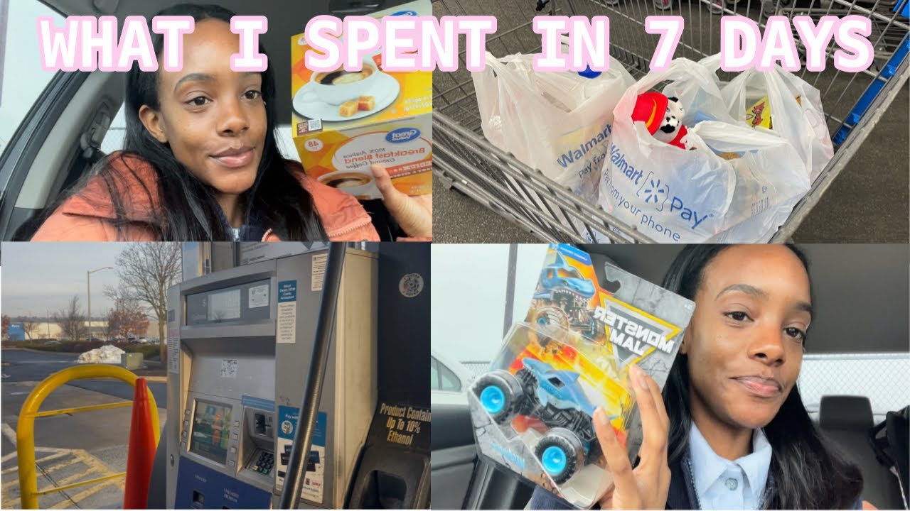 WHAT I SPENT IN 7 DAYS| DEBT FREE SOLO 28 YEAR OLD MOMMY