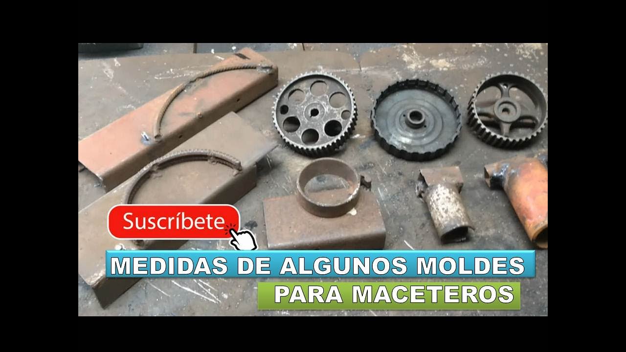 MEDIDAS DE ALGUNOS MOLDES DE PORTAMACETEROS - AROS Y OTROS