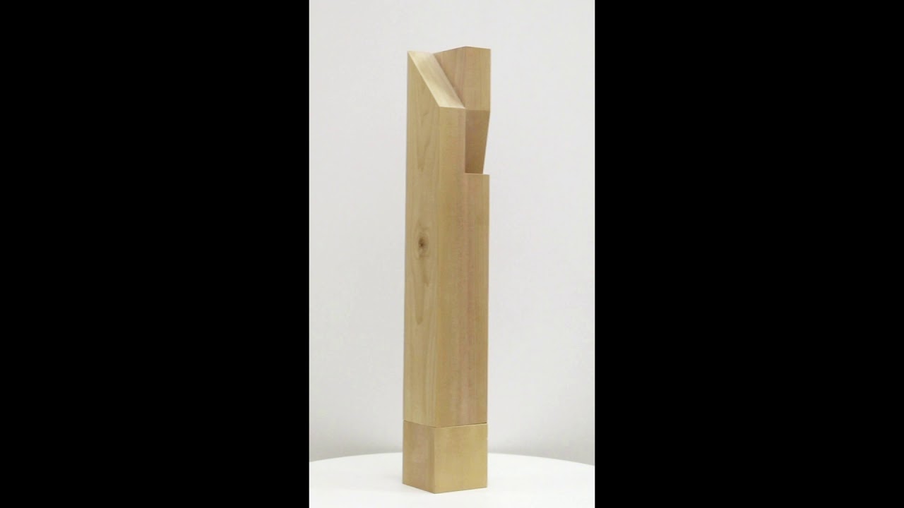 Roland Gebhardt Untitled (LV0081.011), 2019, Carved poplar,  26 x 3.75 x 3.75