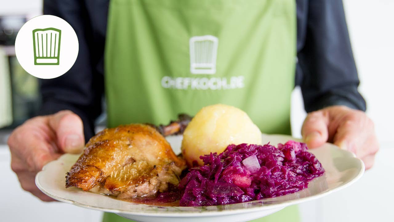 Gänsebraten mit Apfelrotkohl und Kartoffelknödeln | Chefkoch.de| Chefkoch.de