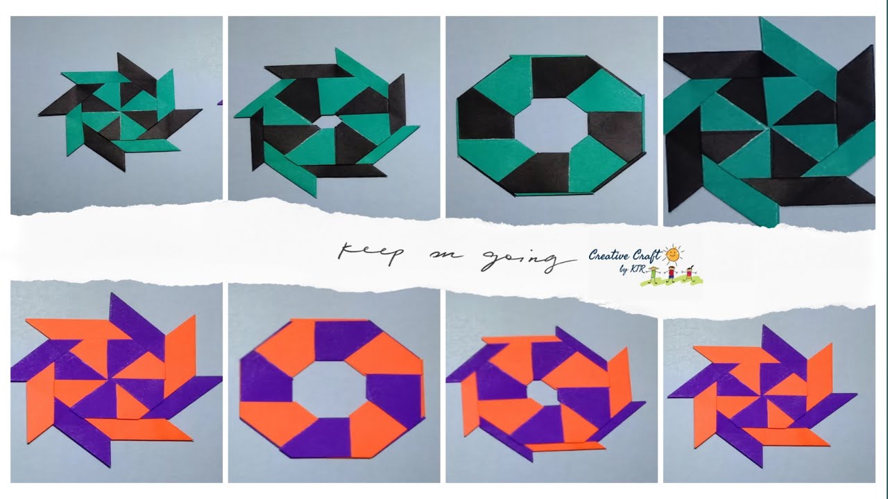 Creative Craft l Super Transforming Ninja Star  l How To Make a Paper Easy Ninja Star