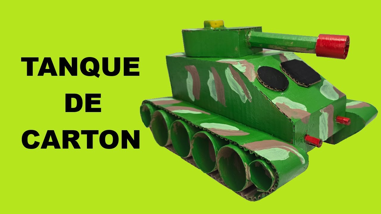 Como Hacer un Tanque de Carton