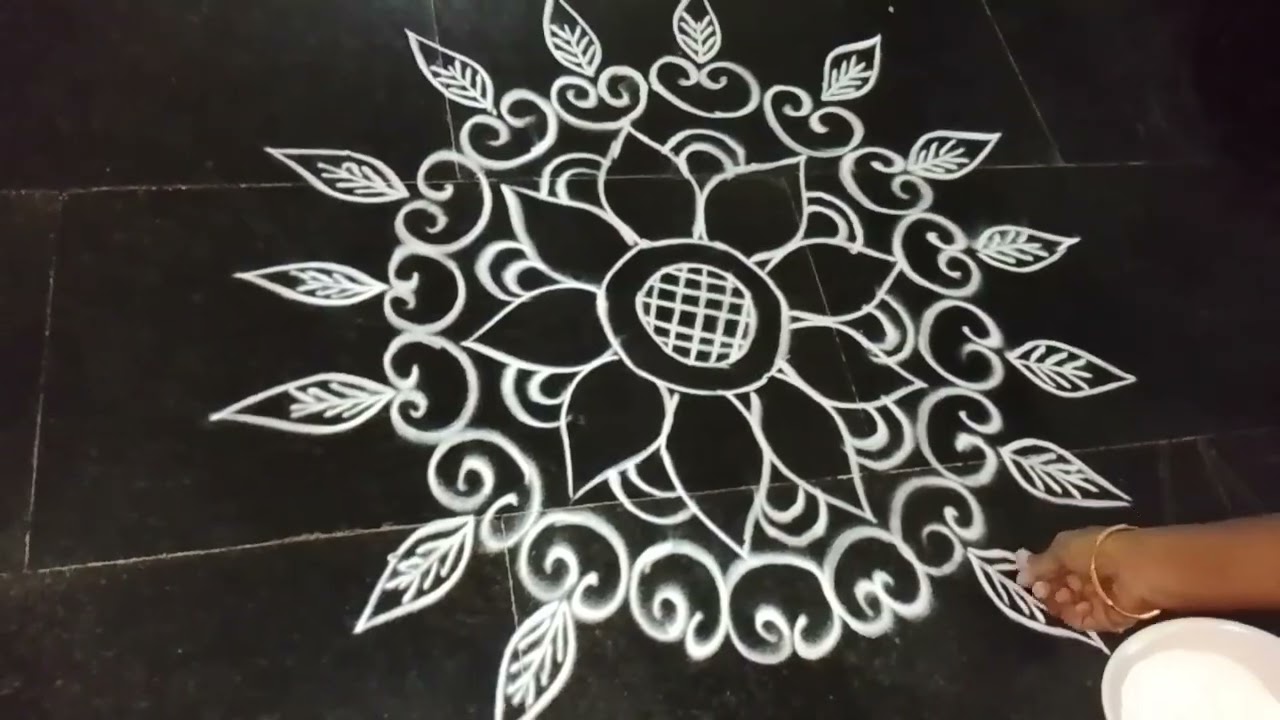 Beautiful daily wise Rangoli designs 🌹 #new trending design 🌺