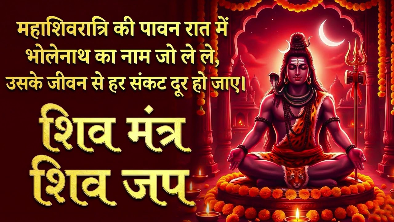 शिव मंत्र जाप संग्रह || Shiv Jaap & Mantra Nonstop || मन को शांति देने वाले महादेव मंत्र जाप || 2026