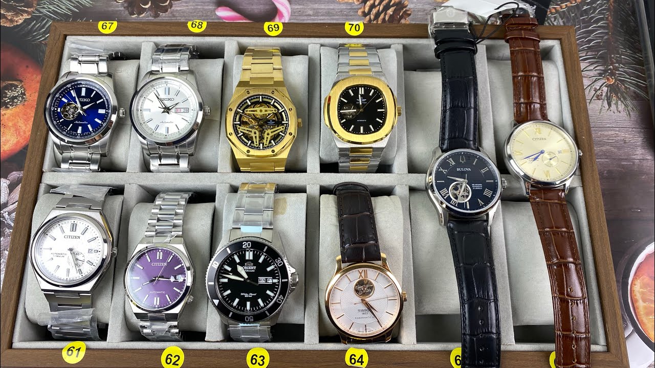 Lô 2 xả hàng đón tết, shop giảm giá nhiều mẫu đồng hồ Nhật Bản và Thuỵ Sĩ mới full box giá tốt