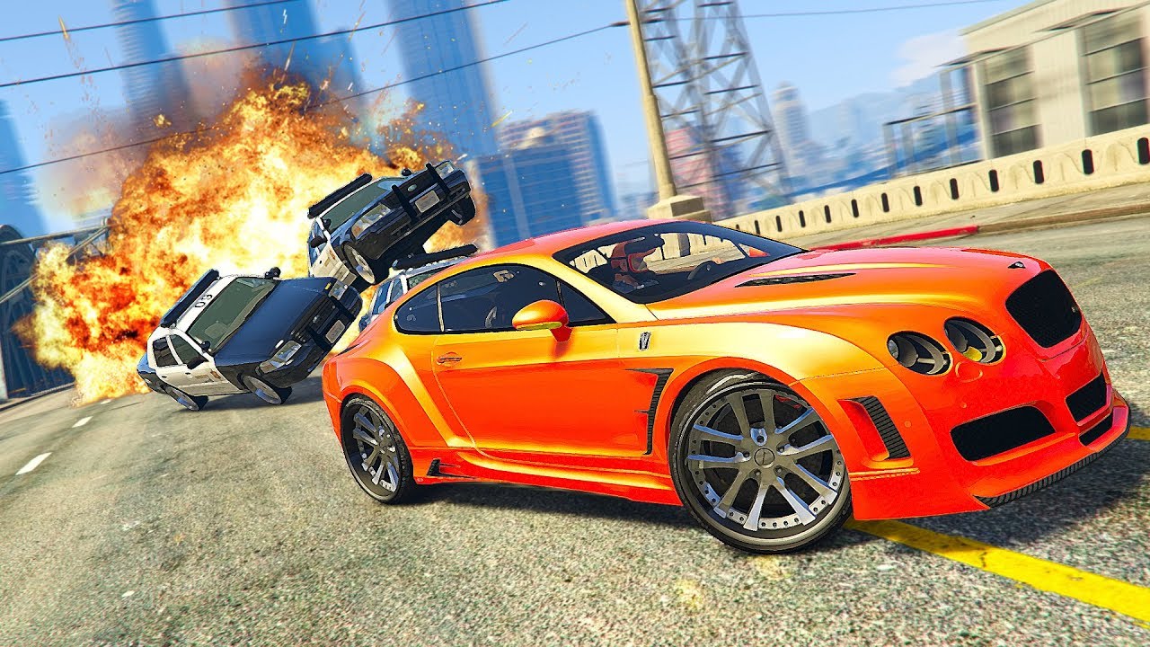 ПОГОНЯ ЗА МОЩНОЙ BENTLEY CONTINENTAL GT В ГТА 5 ОНЛАЙН. ПОЛИЦЕЙСКИЕ ПОГОНИ В GTA 5 ONLINE