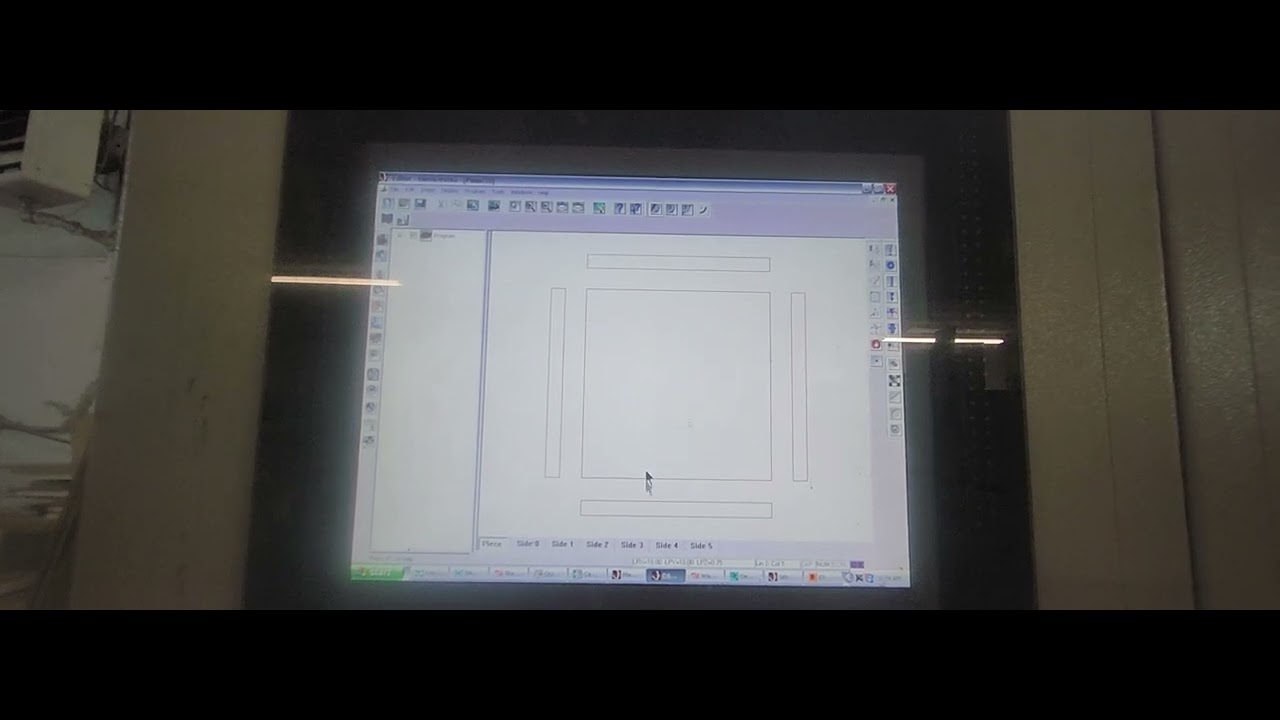 CNC Programming Biesse works tutorial 1. creating geometry and applying milling En Español.