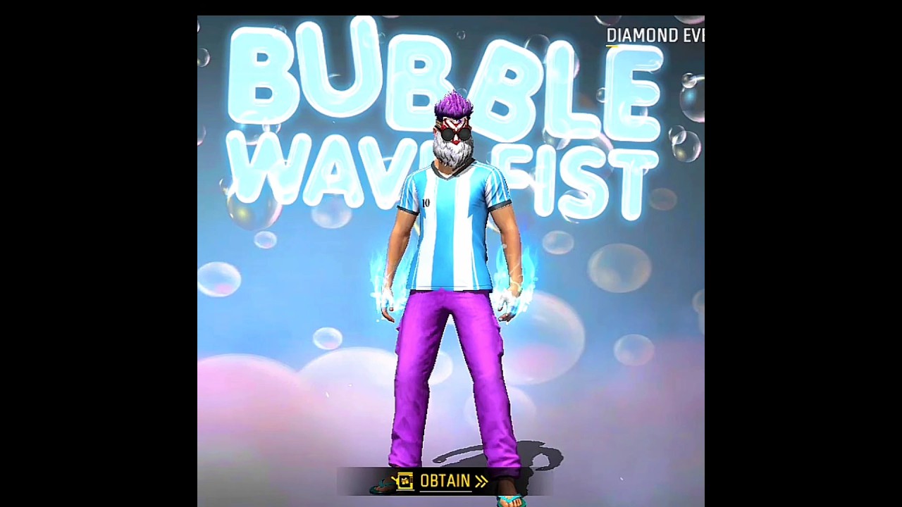New bubble wave fist skin‼️ faded wheel free fire🔥😳| #shortsfeed #tgrnrz #tondegamer