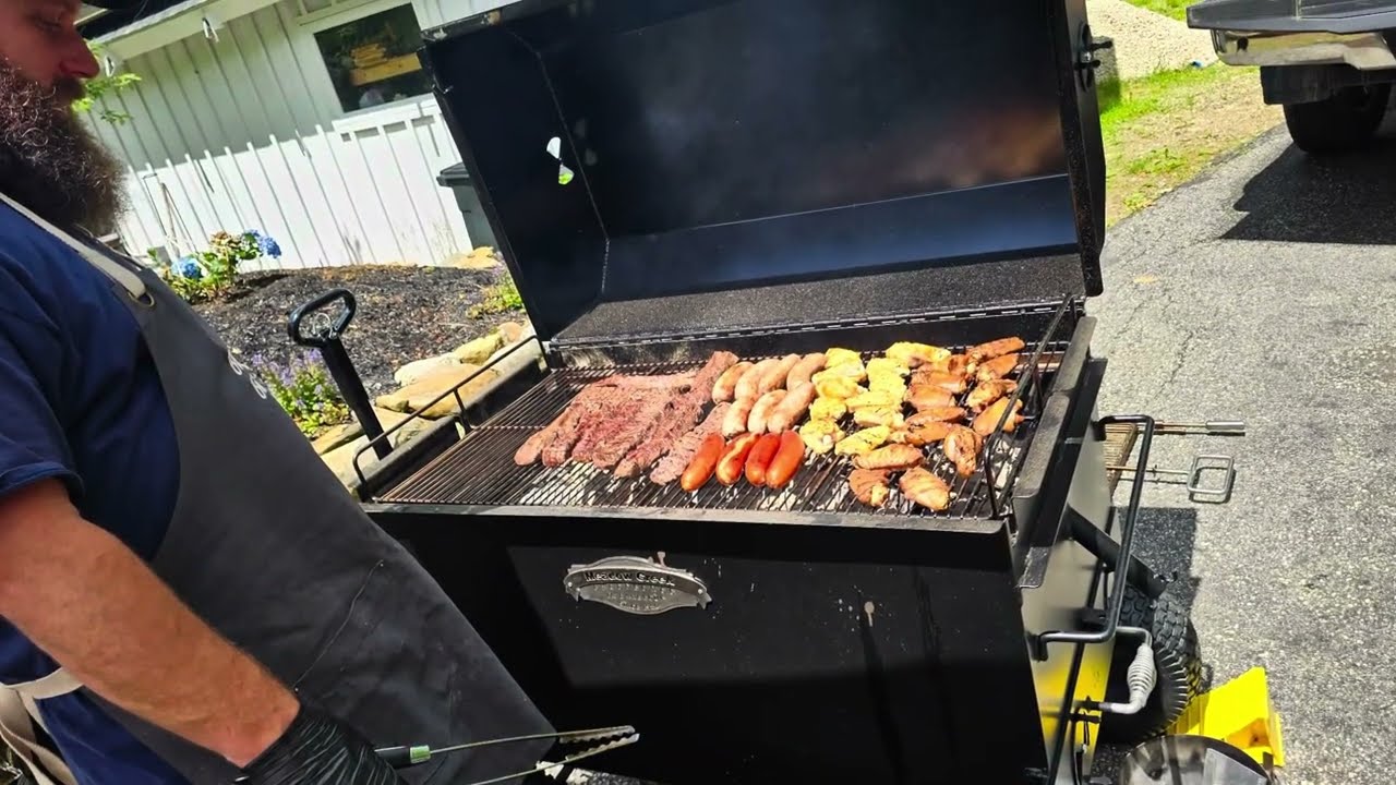 First cook on the Meadow Creek Combi42 smoker and grill.