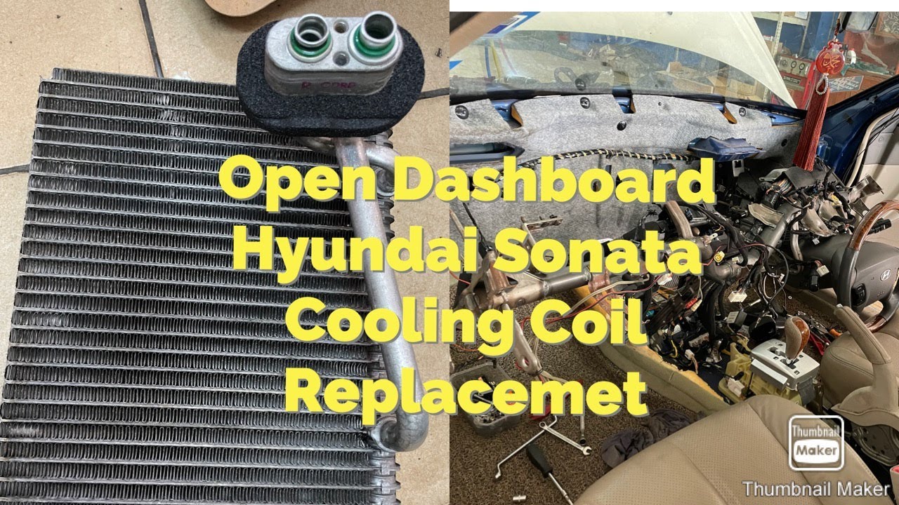 Open Dashboard Hyundai Sonata  Replecement of Cooling coil Evaporator Coil Cara2 Membuka Dashboard