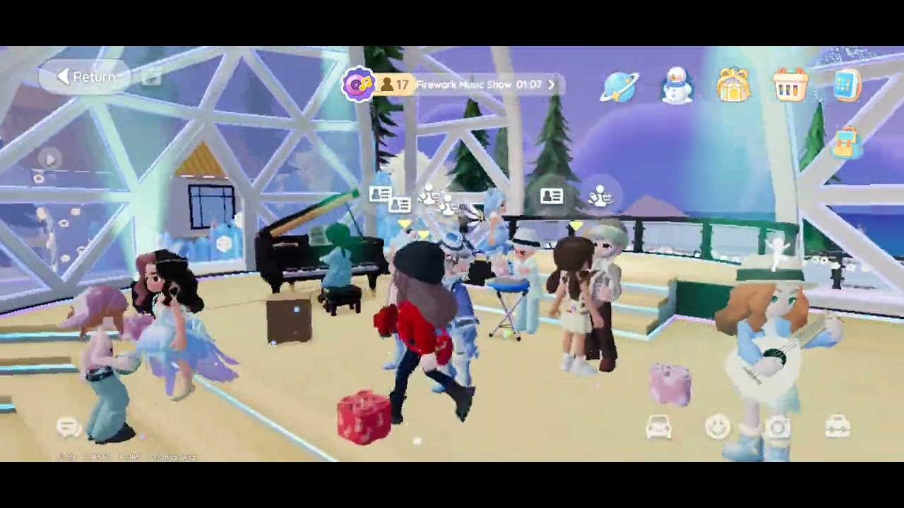 Fireworks 🎇✨️Game name:- heartopia 