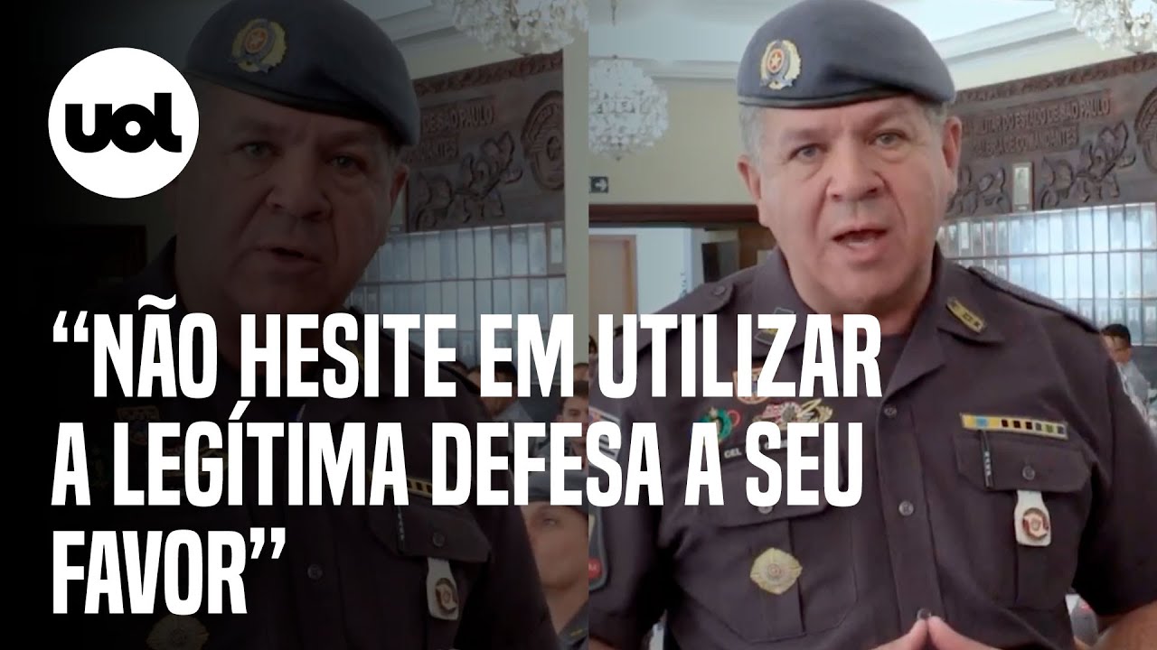 Comandante da PM-SP defende uso da 'legítima defesa' por agentes: ‘Não hesite’