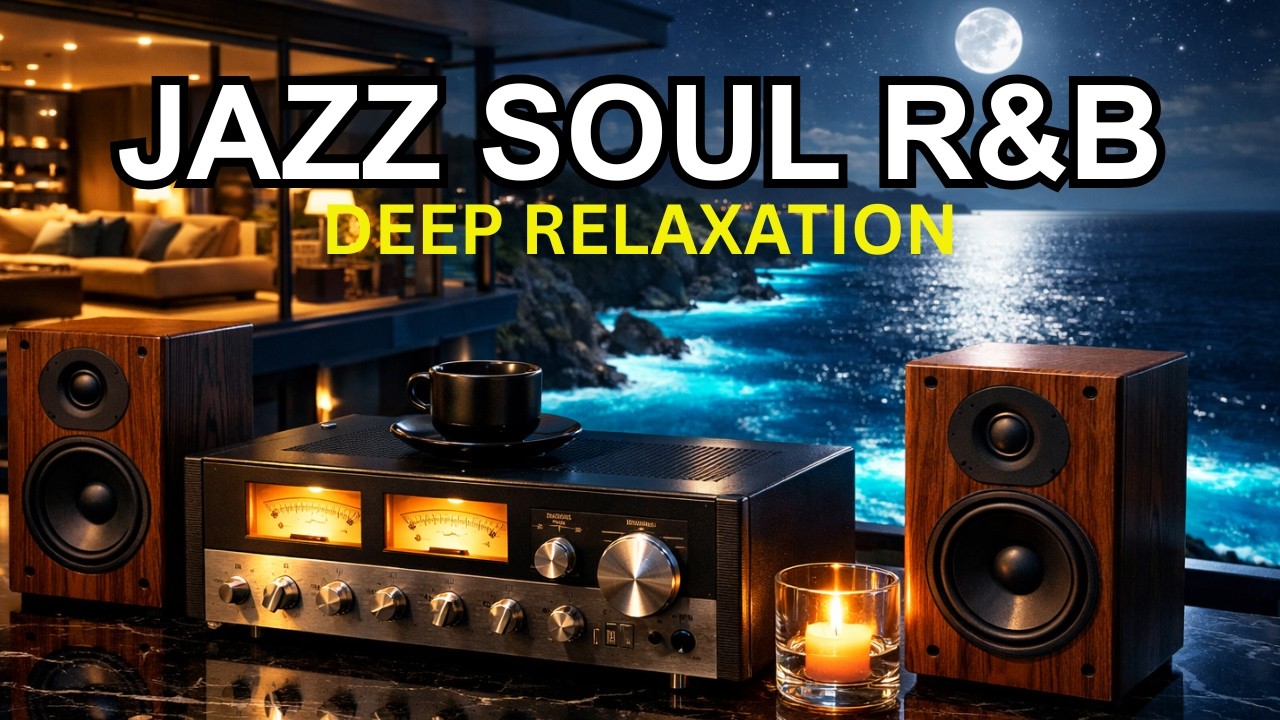 Smooth Jazz x Soul R&B 90s 💚 Calm Night Music for Study, Relaxation, Pray & Chill