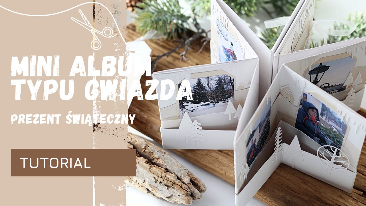 Mini album "gwiazdka" (kurs przygotowany dla slkepu 