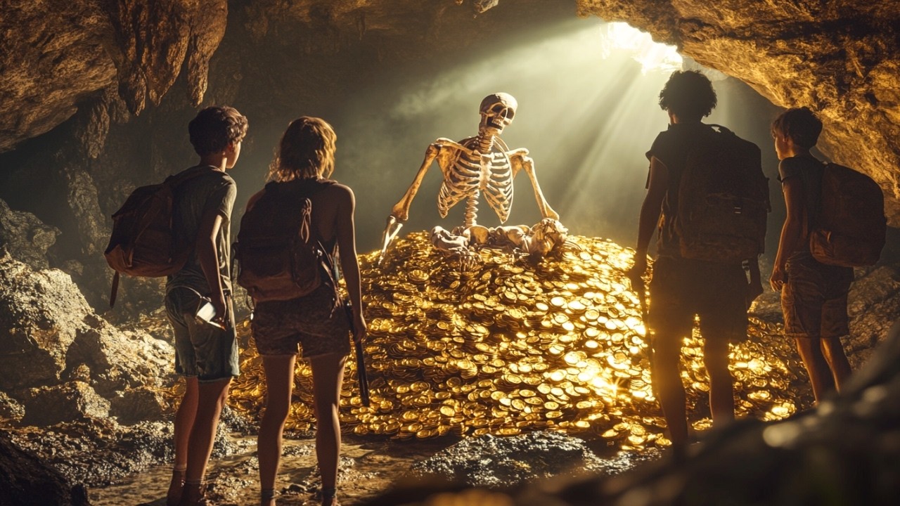 A family adventure movie | They find a map that leads them to a lost treasure