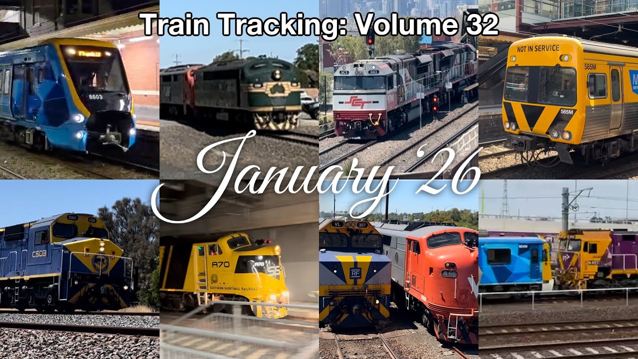 Train Tracking Vol 32: January ’26 | Pre Big Switch Freight Tourist Metro Trains from Victoria