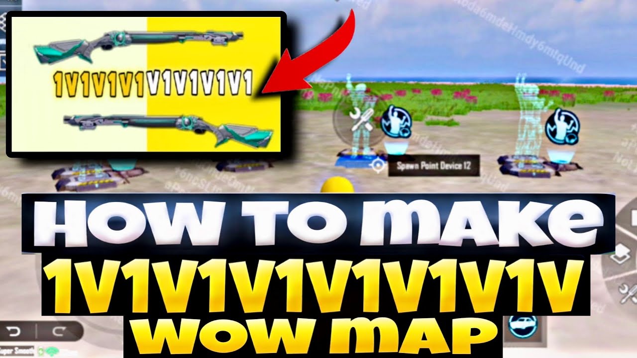 How To Make Wow 1v1v1v1v1v1v1v1 Map | How To Create 1v1v1v1v1v1v1v1 Map | Map Setting | PUBG MOBILE