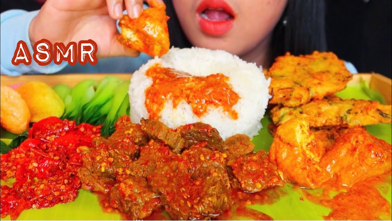 Asmr oseng daging sapi tambah bakwan sayur ||mukbang Indonesia #ASMR #eatingsounds #asmrsounds