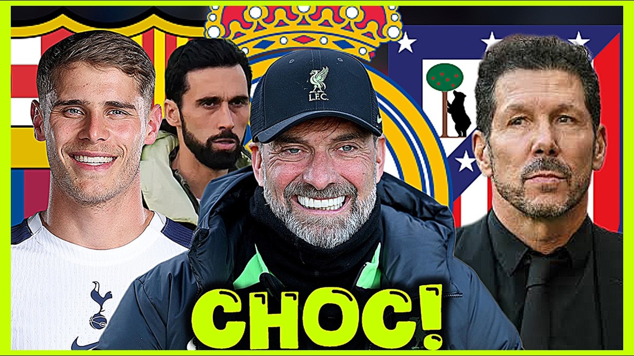 🚨ALERTE : L’Atlético prépare un coup Simeone, Adieu Arbeloa… Klopp au Real, Barça sur Van de Ven 🔥