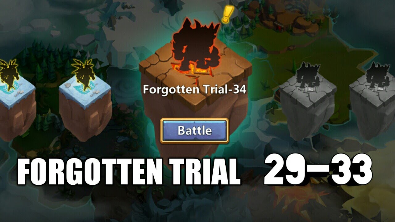 FORGOTTEN TRIAL 29-33! CASTLE CLASH