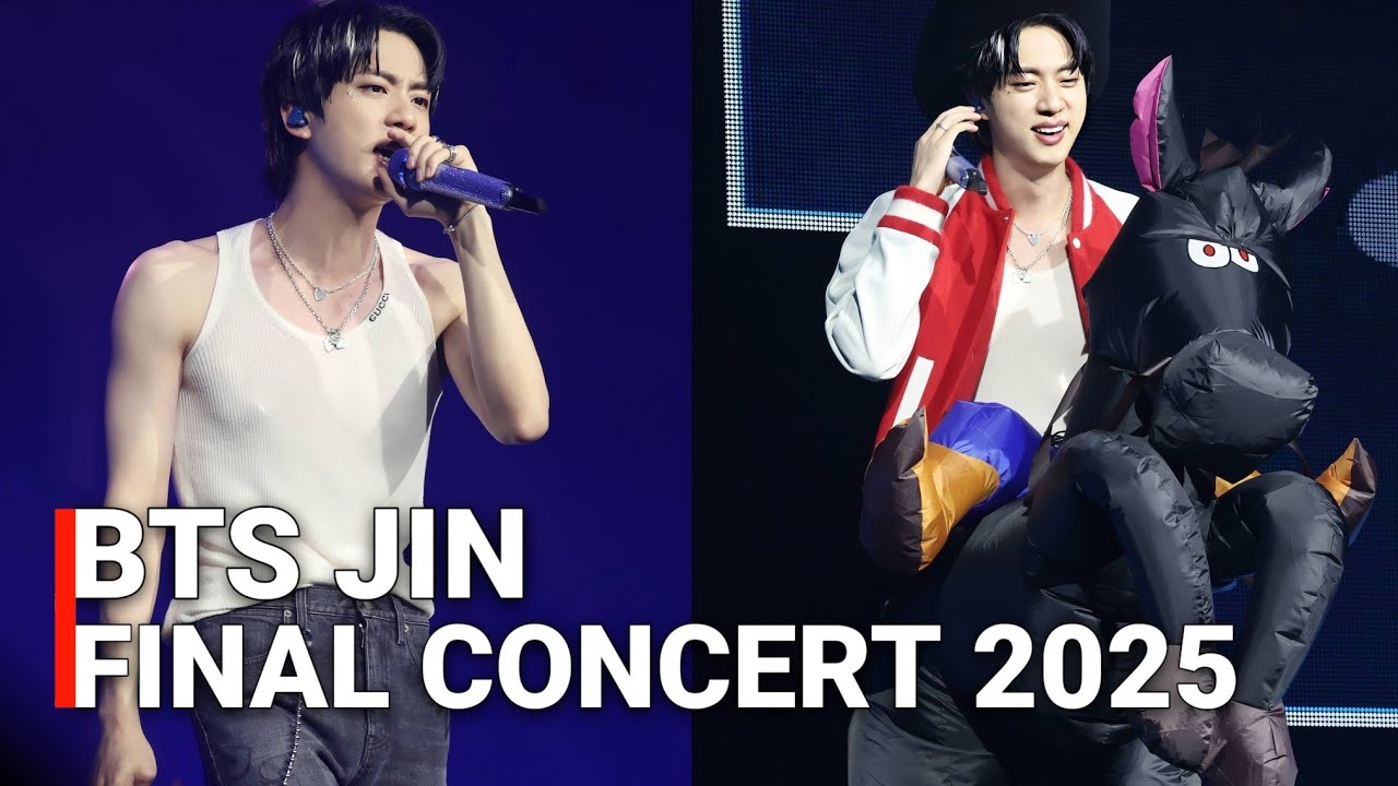 BTS Jin Final Concert FULL FANCAM & His Last Message for ARMY | RUNSEOKJIN_EP_TOUR 2025