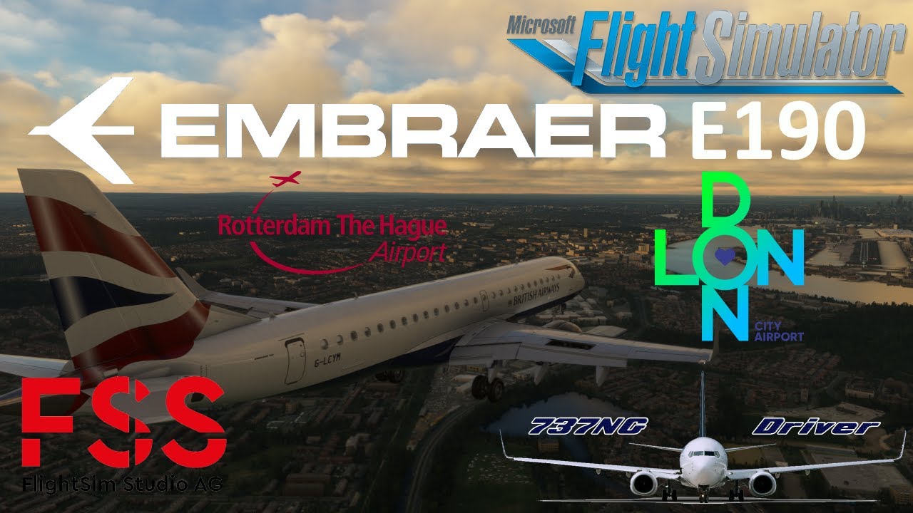 FSS Embraer E190 | Rotterdam to LONDON CITY including STEEP APPROACH | Real Airline Pilot