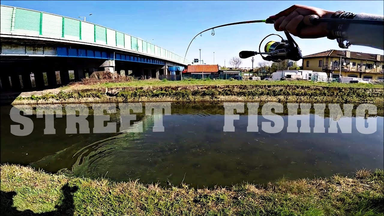 Pesca nel Naviglio Pavese a Milano : Street Fishing - LIGHT SPINNING