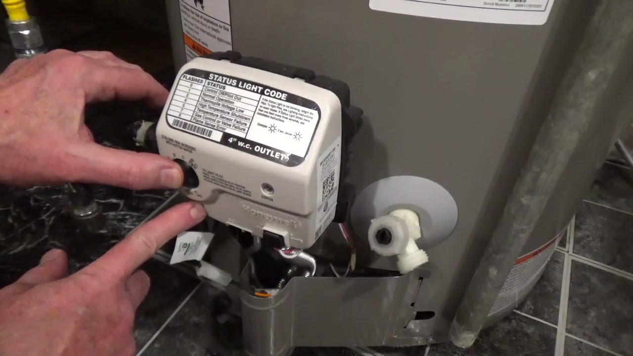 Как включить водонагреватель Reliance с помощью газового регулятора Honeywell