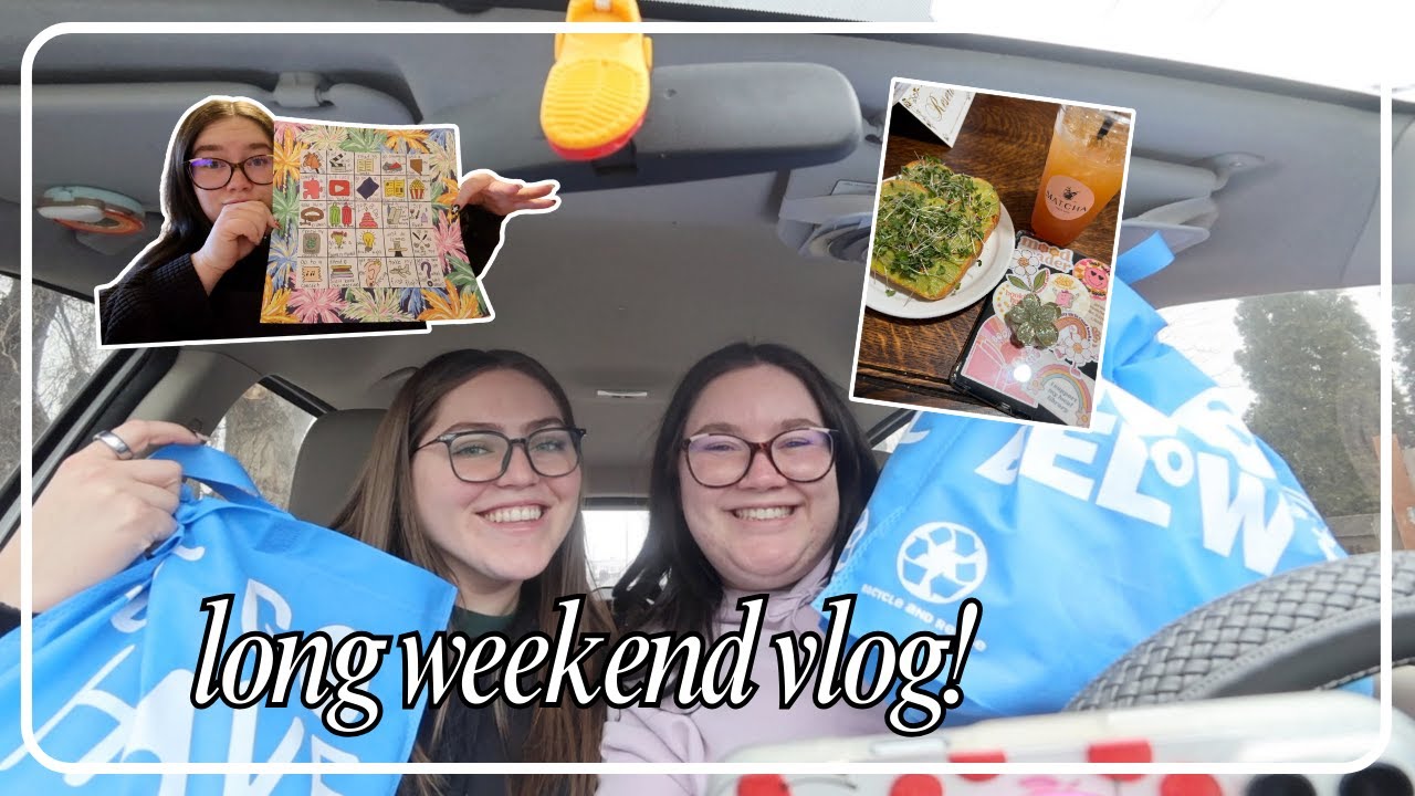 Long weekend vlog | brunch, shopping, reading, & bingo board making!