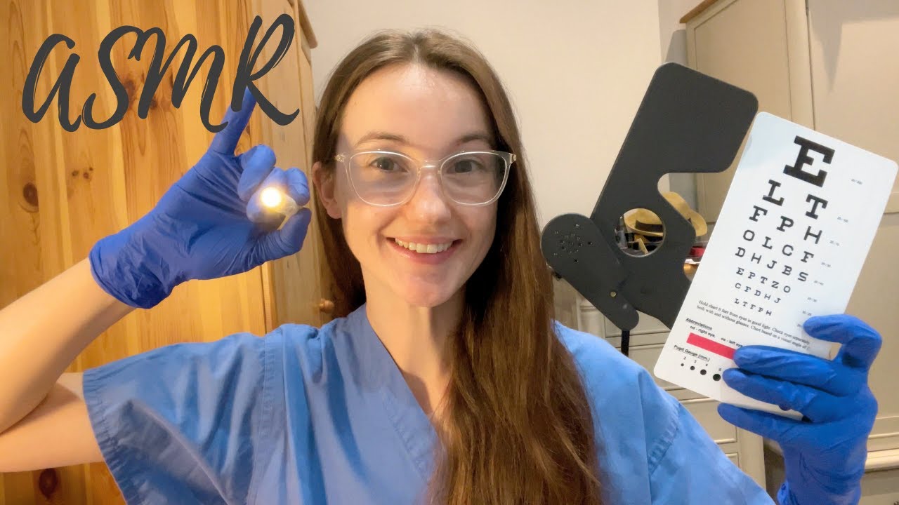 ASMR Eye Exam by Medical Student Roleplay (Soft Spoken)