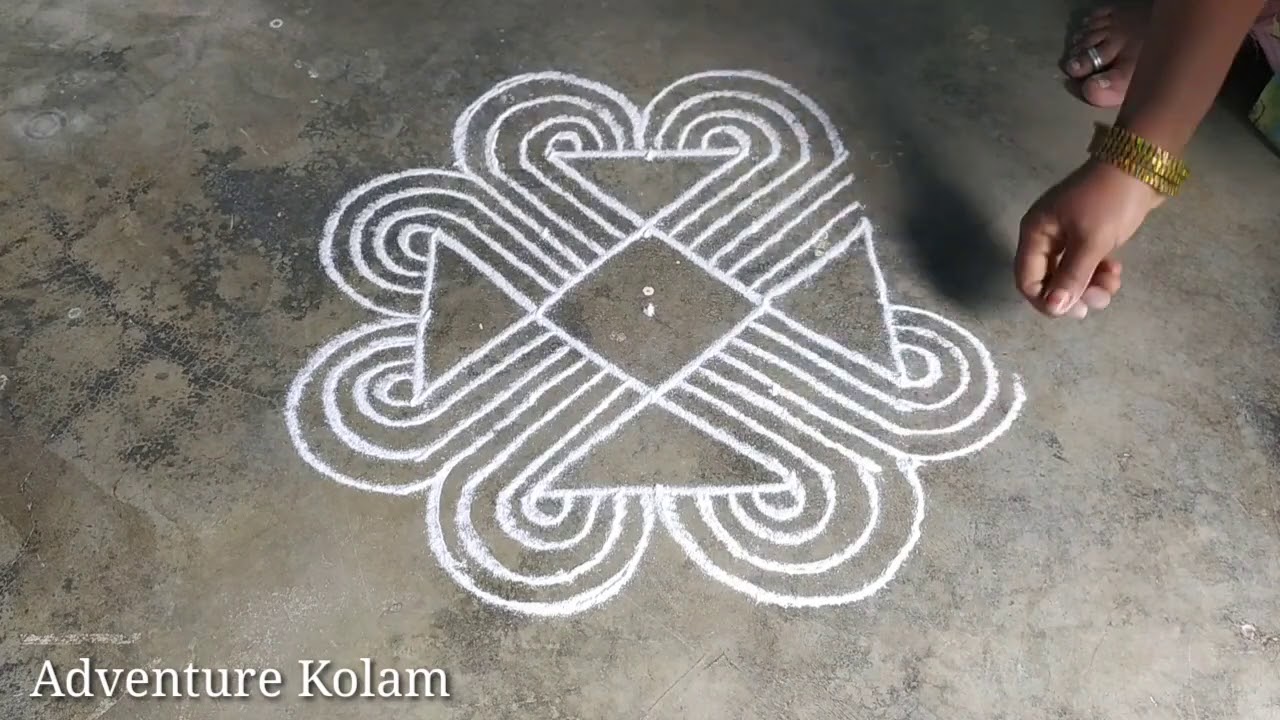 Padi Kolam || Flower Kolam || Pulli Kolam || Adventure Kolam