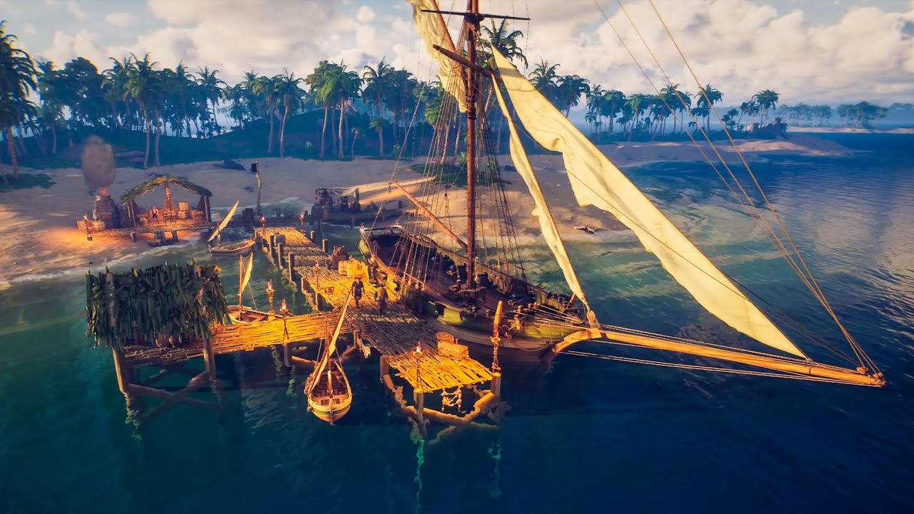 🔴 Pirate Survival & Building a Pirate Base in Crosswind Alpha Test!