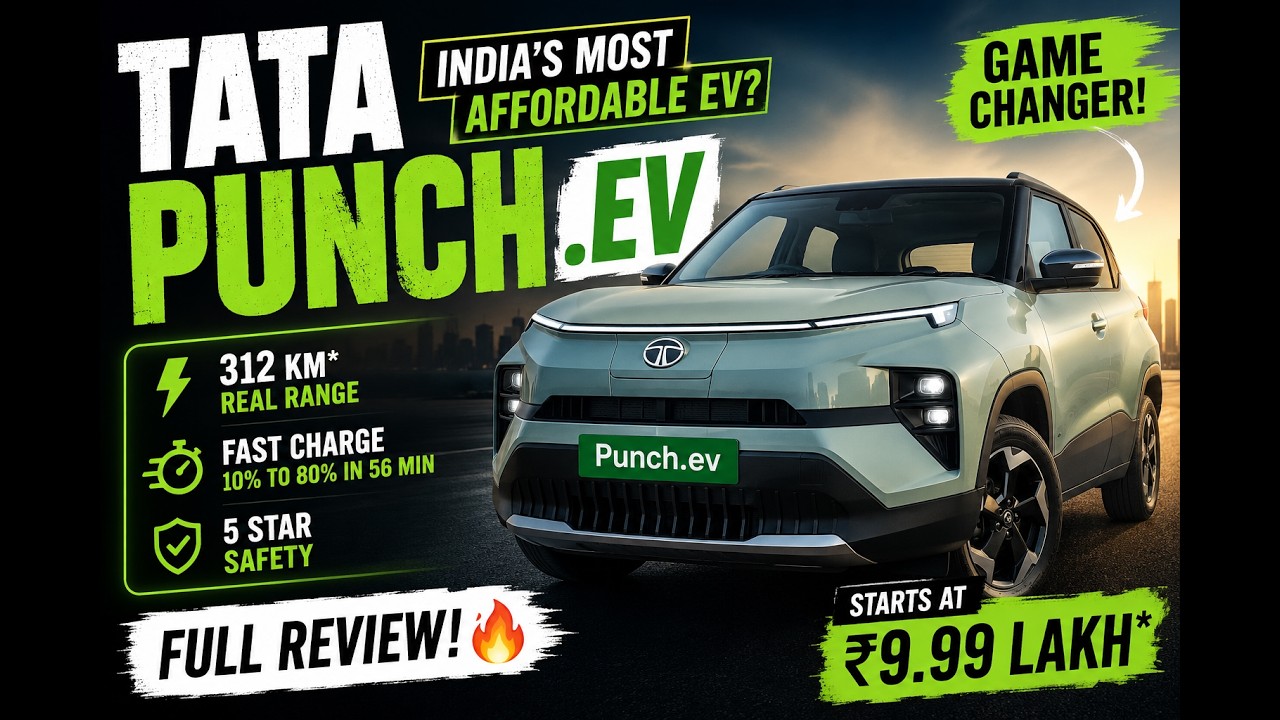 Tata Punch EV 2026 Review 🔥 India की Best Budget Electric SUV? | Range, Price & Features