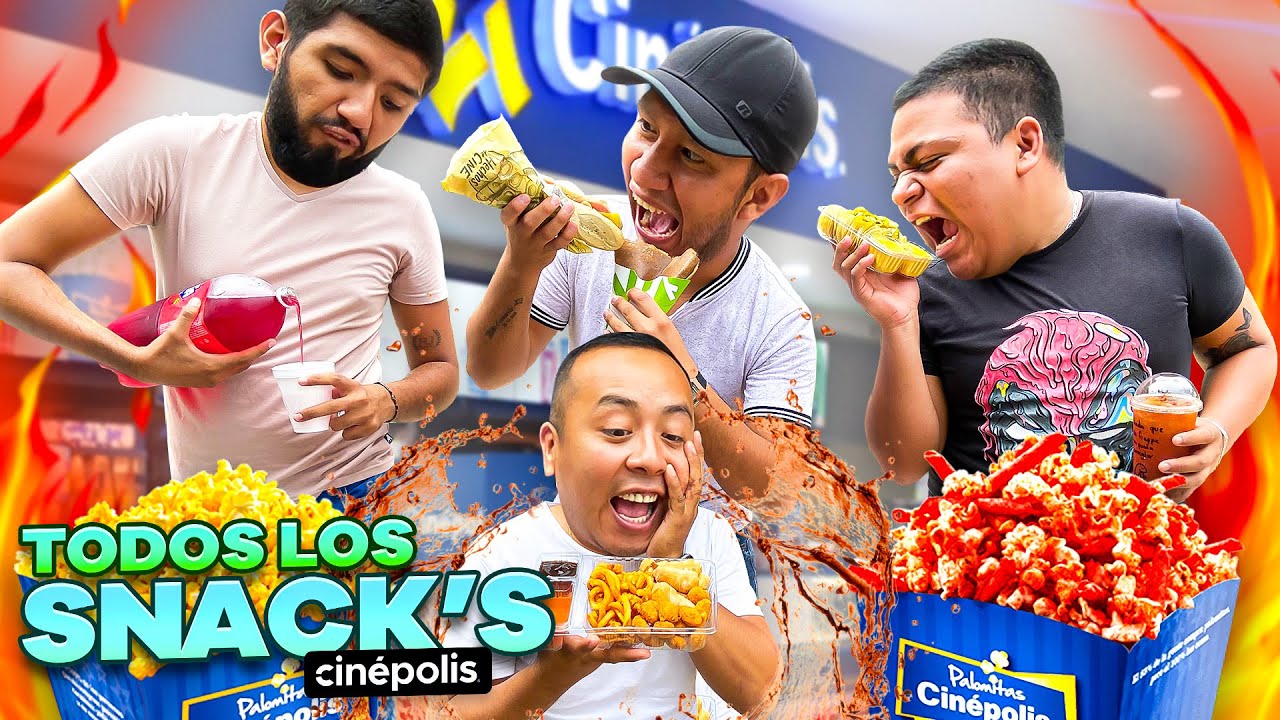 COMPRAMOS LOS SNACKS MÁS CAROS DE CINEPOLIS 😱