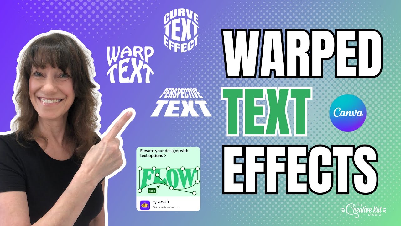 How to Create Warped, Skewed, & Perspective Text Effects Using Canva 😱 + BONUS: Animated Effect!