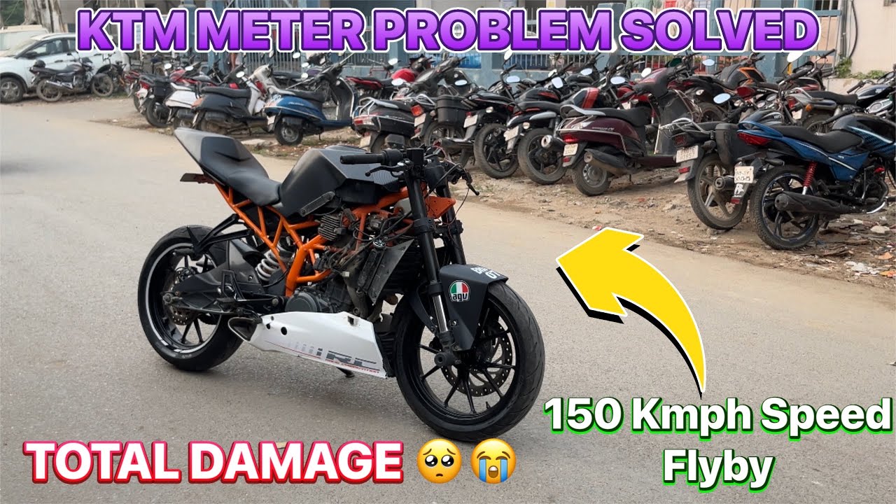 Ktm Rc 390 Meter problem | 150 kmph flyby KTM Rc | KTM meter problem solve
