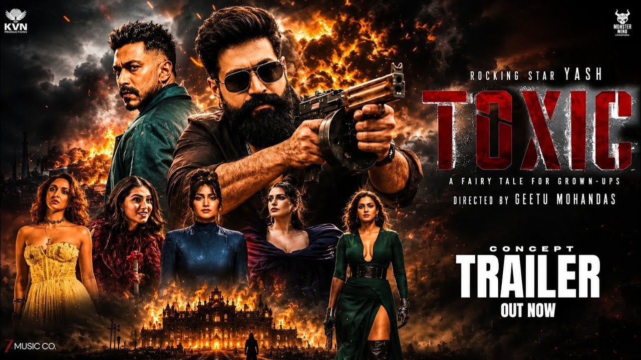 Yash Toxic Trailer (2026) | Yash | Geetu Mohandas | 4K | Imax | Nayanatara 